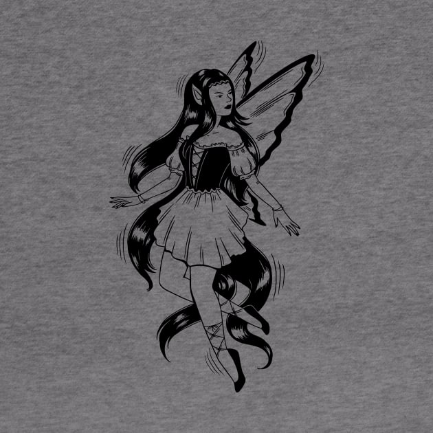 Fairy Drawing by LAPublicTees